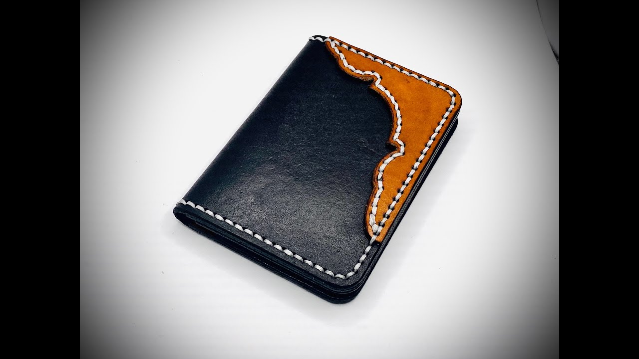 EASY Handmade Leather Wallet With ID Pocket - WITH PATTERN