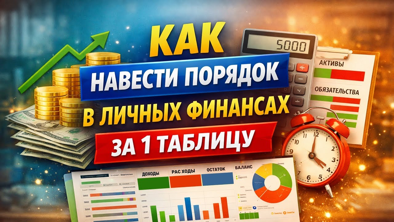 Как навести порядок в личных финансах за 1 таблицу (готовое решение)