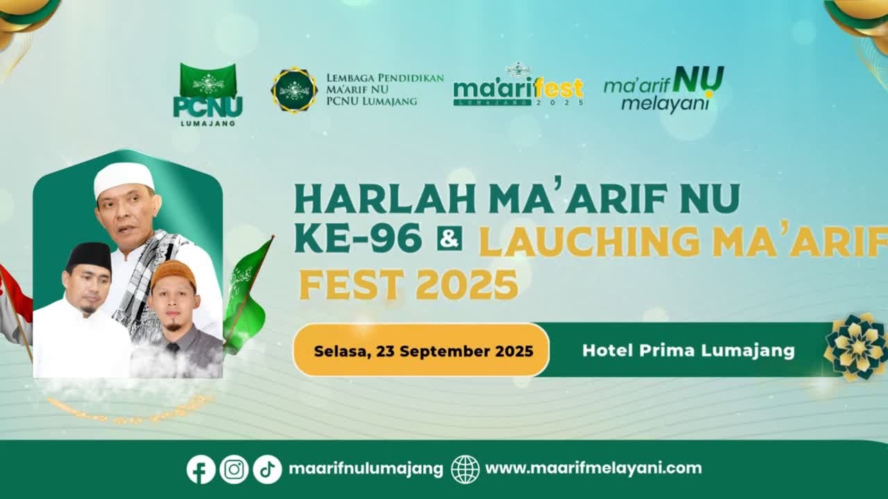 🔴 (LIVE) HARLAH MA'ARIF NU KE-96 & LAUNCHING MA'ARIF FEST 2025