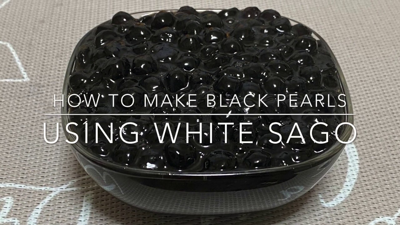 How To Make Black Tapioca Pearls Using White Sago | JAZ Goodies