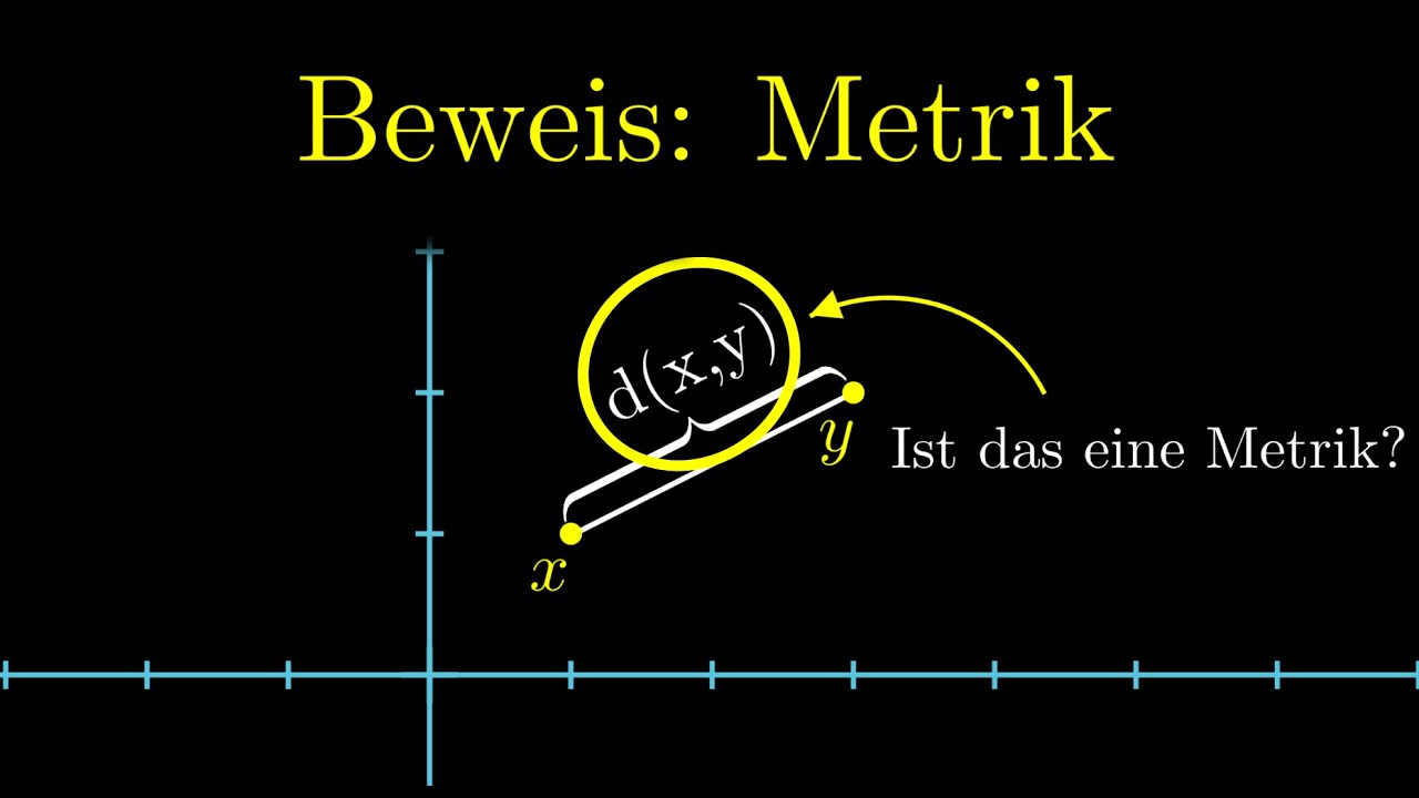 Beweis einer Metrik (3 Axiome beweisen!)