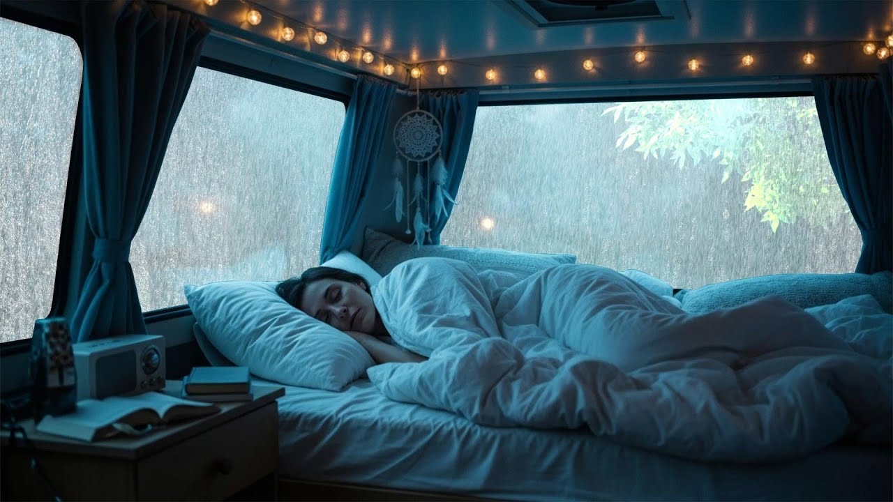 Deep Sleep Ambience: Cozy Car In Rainy Night With Soft Rain for Deep Sleep, Relax, ASMR