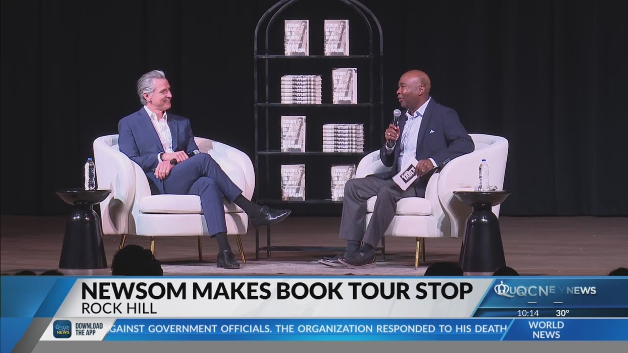 California Gov. Newsom hosts book tour stop in Rock Hill