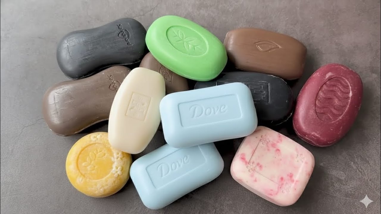 🤩Relaxing ASMR SOAP•Cutting Dry Soap•Bundle of mix colourful ✨ soap & cutting asmr