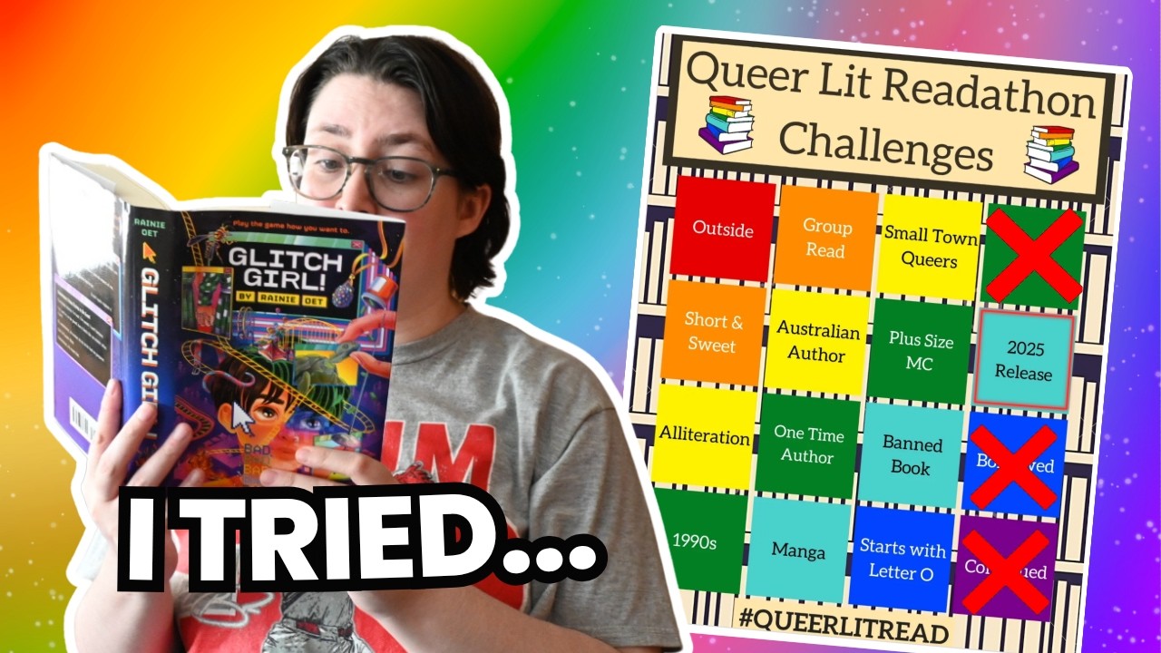 Reading Until I Get a Bingo 🌈 📖  | Queer Lit Readathon Round 15 Reading Vlog