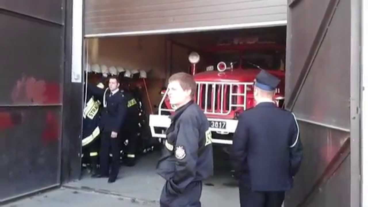 Wyjazd do pożaru trawy podczas zebrania sprawozdawczego OSP Stare Bukowno