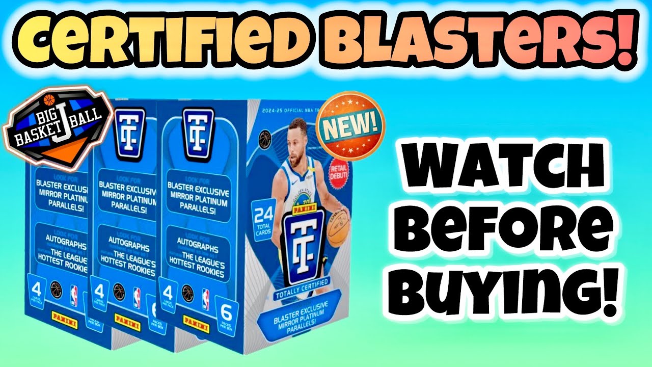 *WATCH BEFORE BUYING!* 2024-25 Panini Totally Certified Basketball Blaster Box Break x3! Rough Rip…
