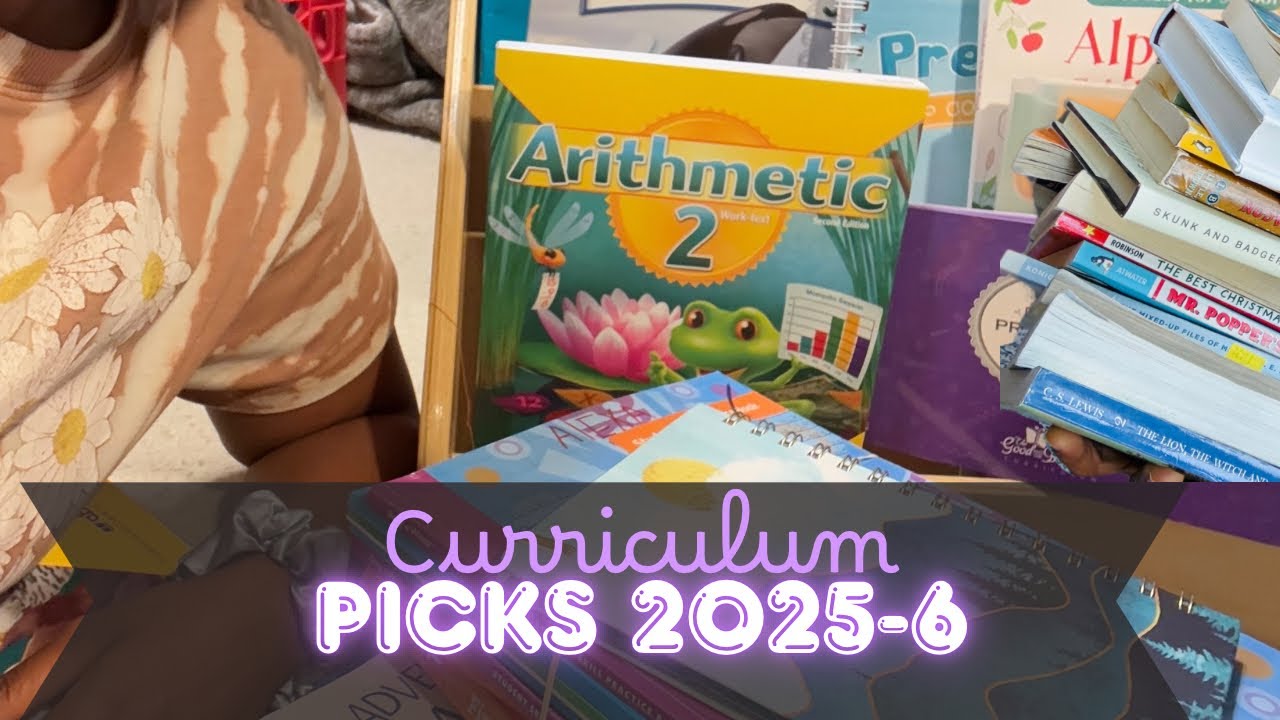 Homeschool Curriculum Picks 25-26 (pre-K, 2nd, 3rd)