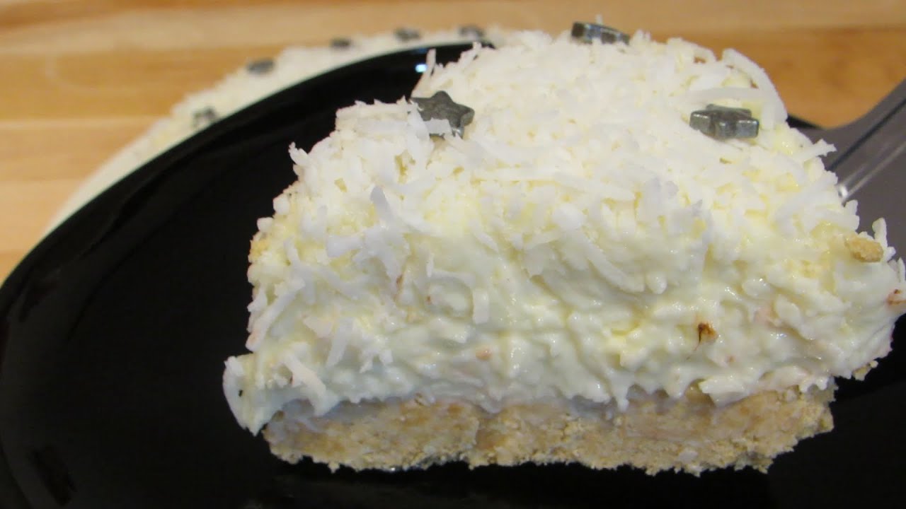 G&acirc;teau aux noix de coco sans cuisson et sans g&eacute;latine- No bake No Gelatine Coconut Cheesecake