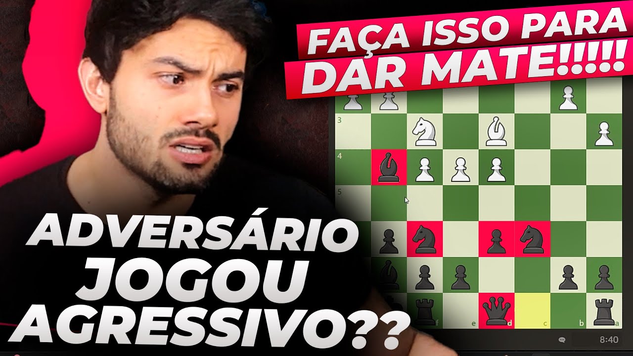 Avançou TODOS os 4 peões do centro mas não sabia que eu era GM!!