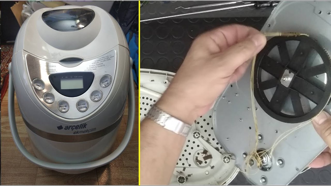 Ekmek Yapma Makinesi Sökümü ve Kayış Değişimi (Arçelik Ekmekçim K 2705)