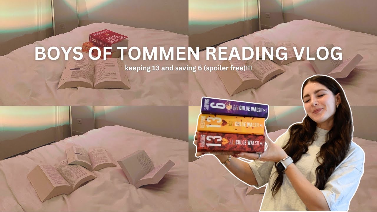 reading vlog!!! boys of tommen series! (spoiler free)! 🍂🧸🍁