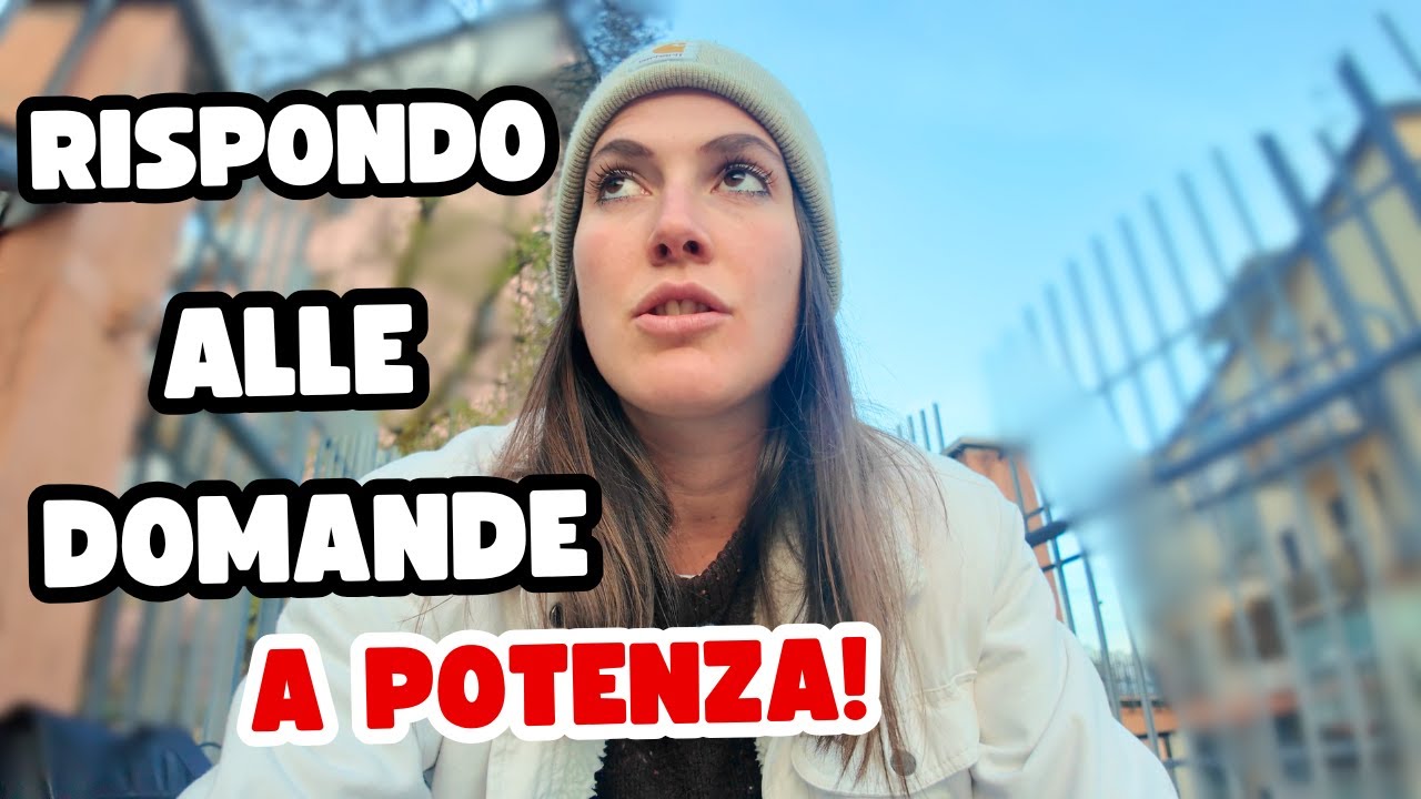 Vado a Potenza a rispondere alle vostre domande!