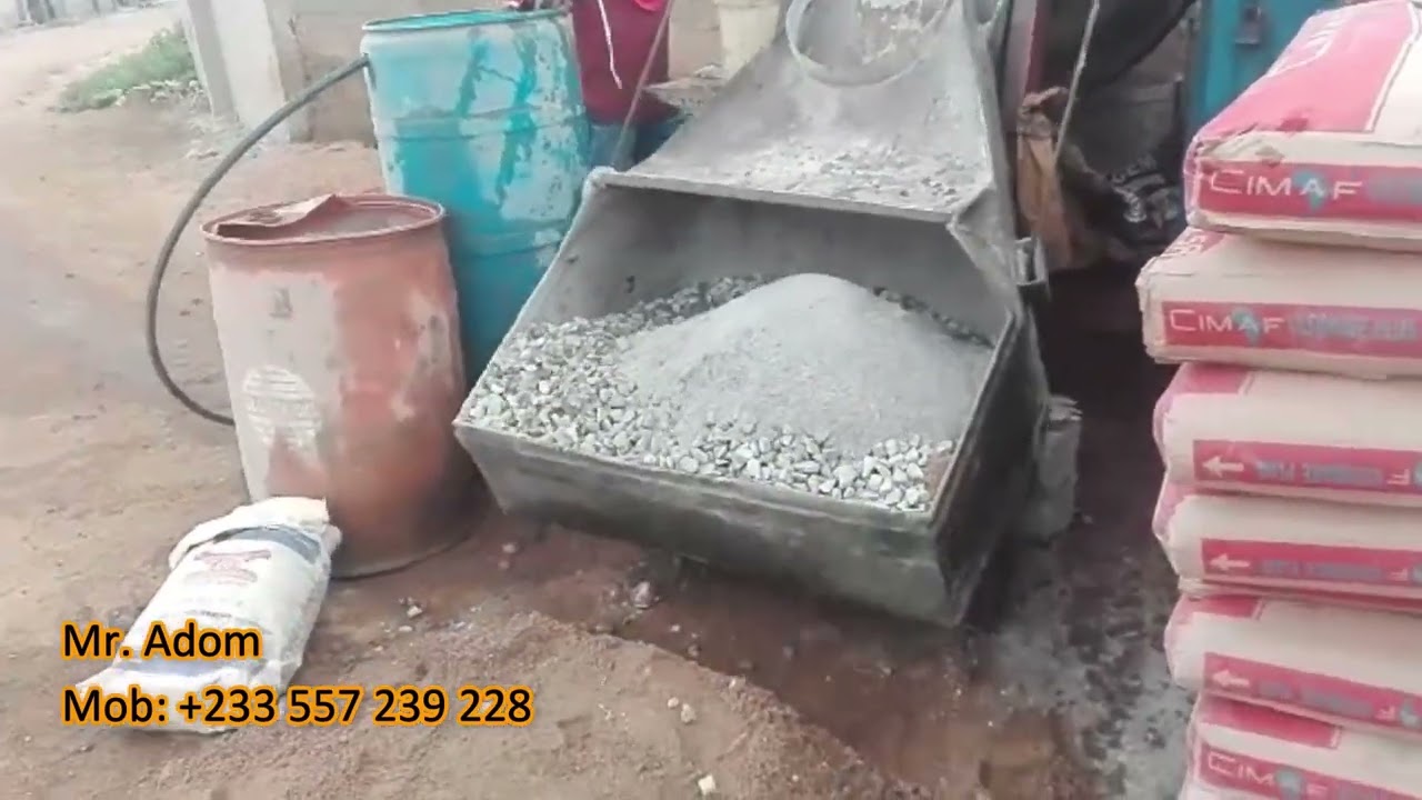 Building in Ghana | Ep-105 | Mr. Bright Project | Floor Casting of the Two Shops #brightandclara