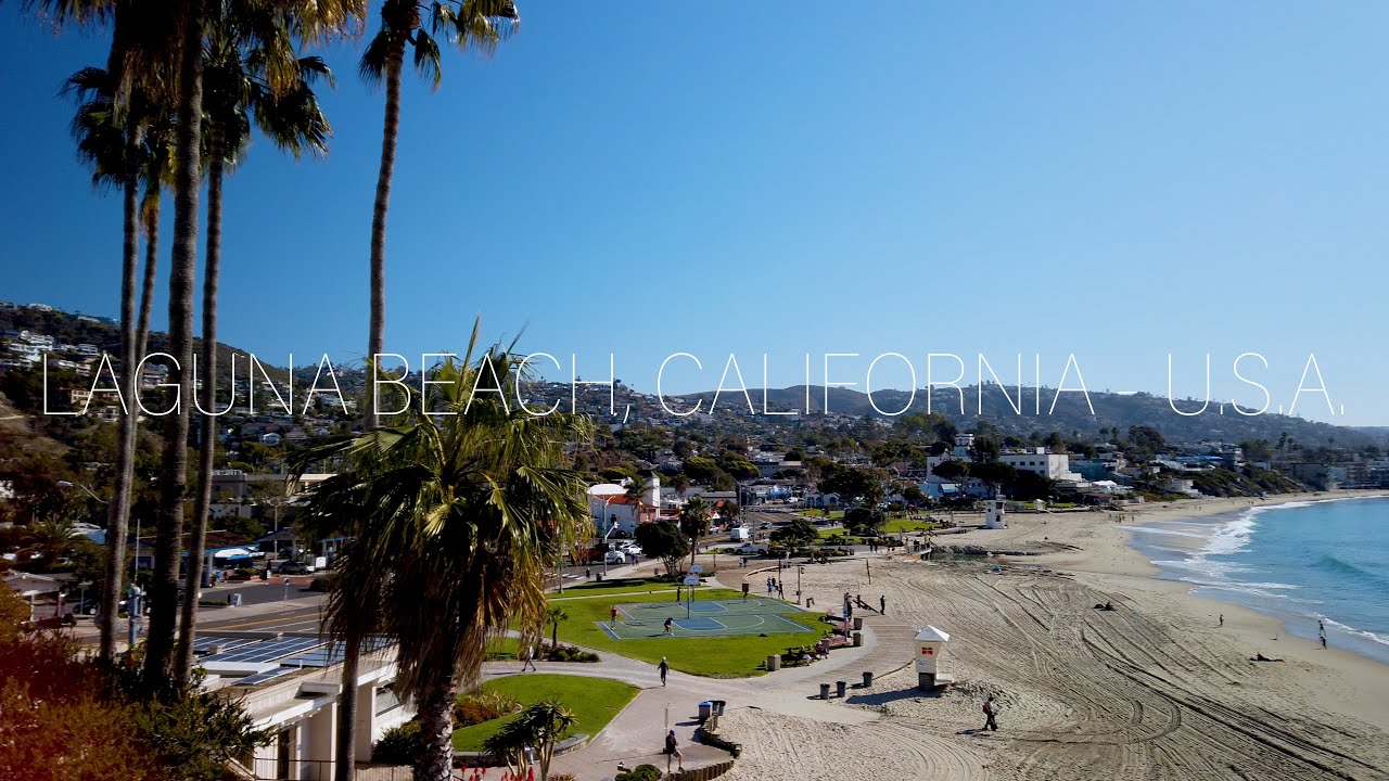 Walking around Laguna Beach, California, U.S.A. - 4K