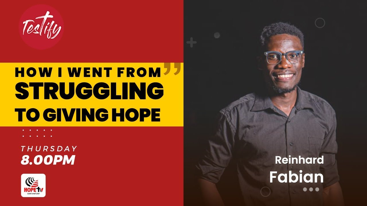 How I went from struggling to giving Hope|| TESTIFY Reinhard Fabian