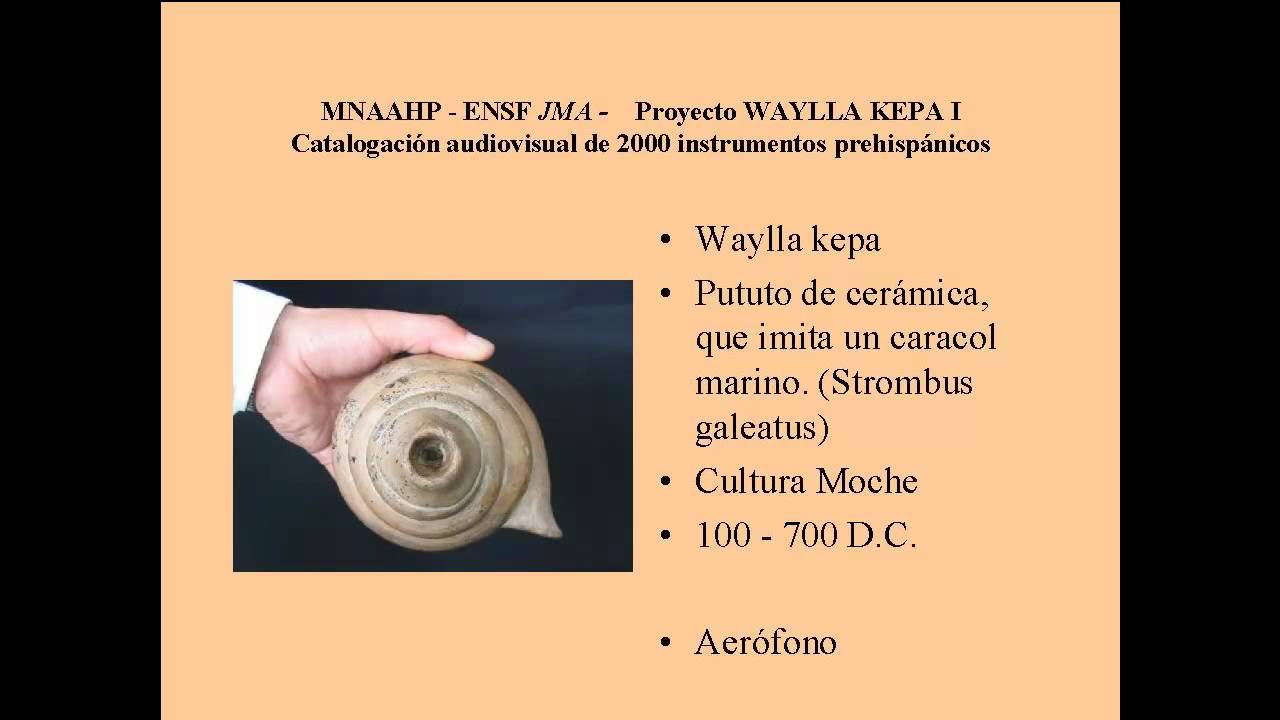INSTRUMENTOS MUSICALES DEL ANTIGUO PERU.