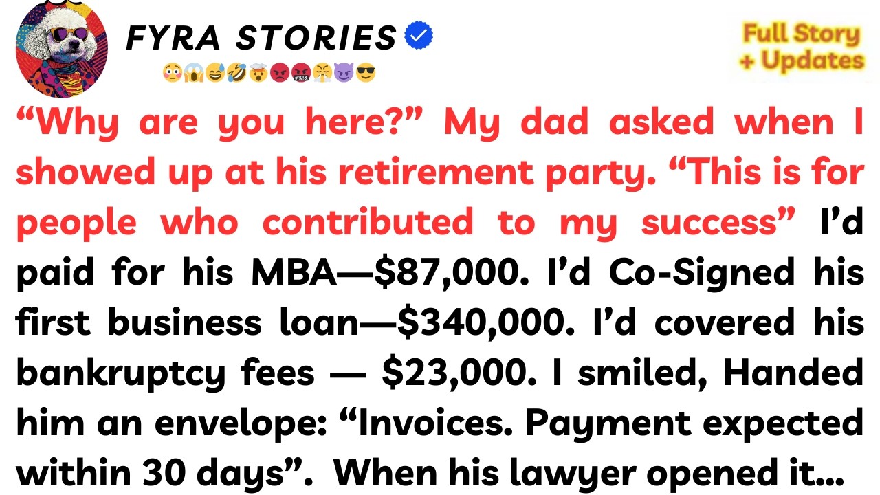 Why Are You Here?' My Dad Asked When I Showed Up At His Retirement Party. 'This Is For People Who..