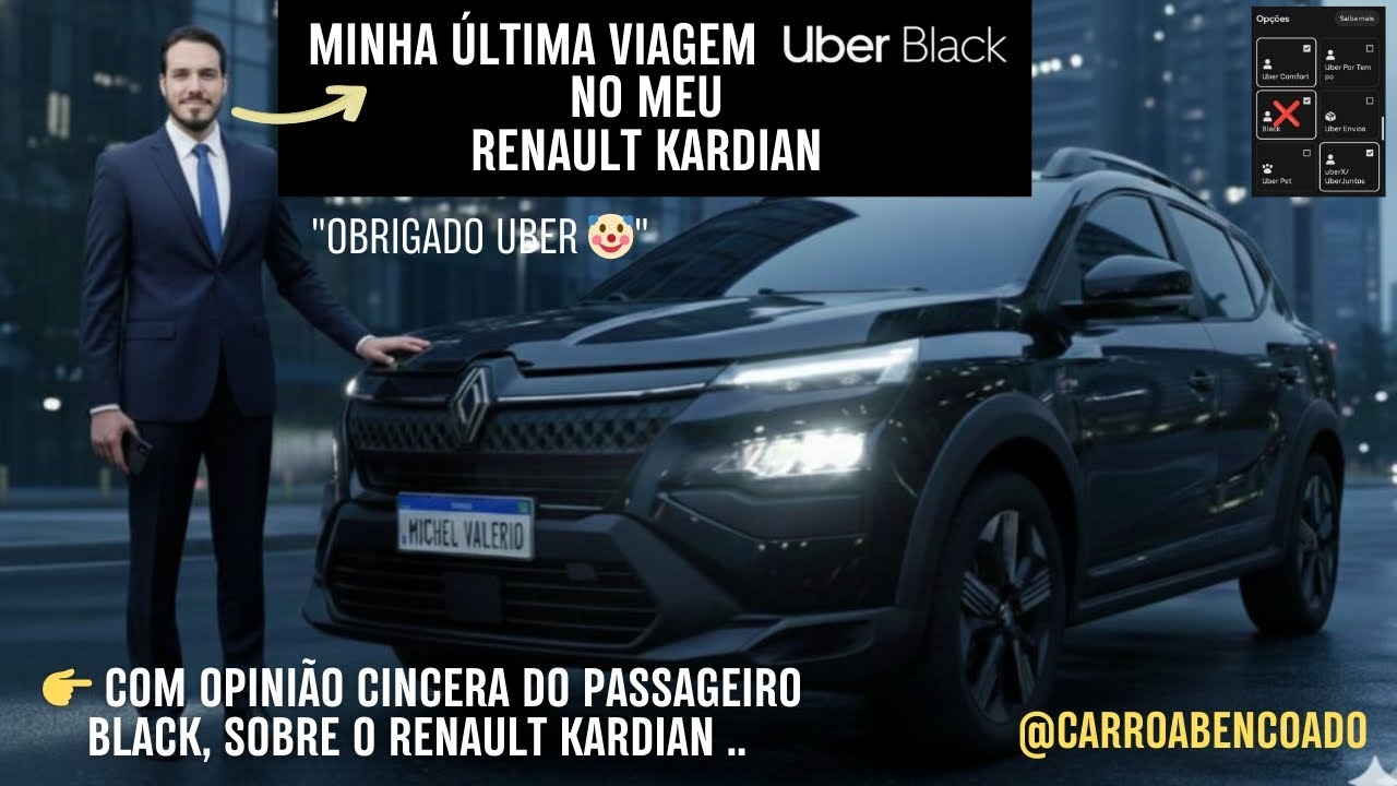 🤷‍♂️ Última viagem Uber Black - Renault Kardian 