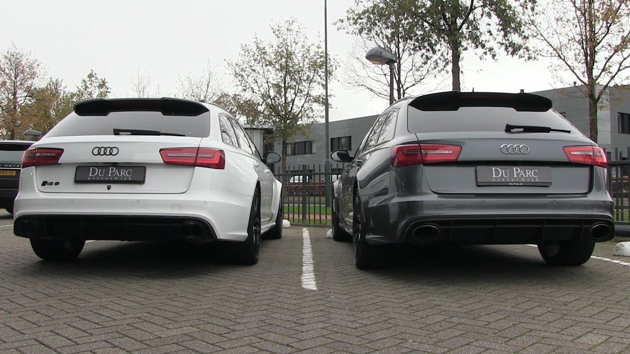 Audi RS6 C7 w/ Milltek Exhaust VS Audi RS6 C7 w/ Akrapovič Exhaust | Startup + REVS + Driving