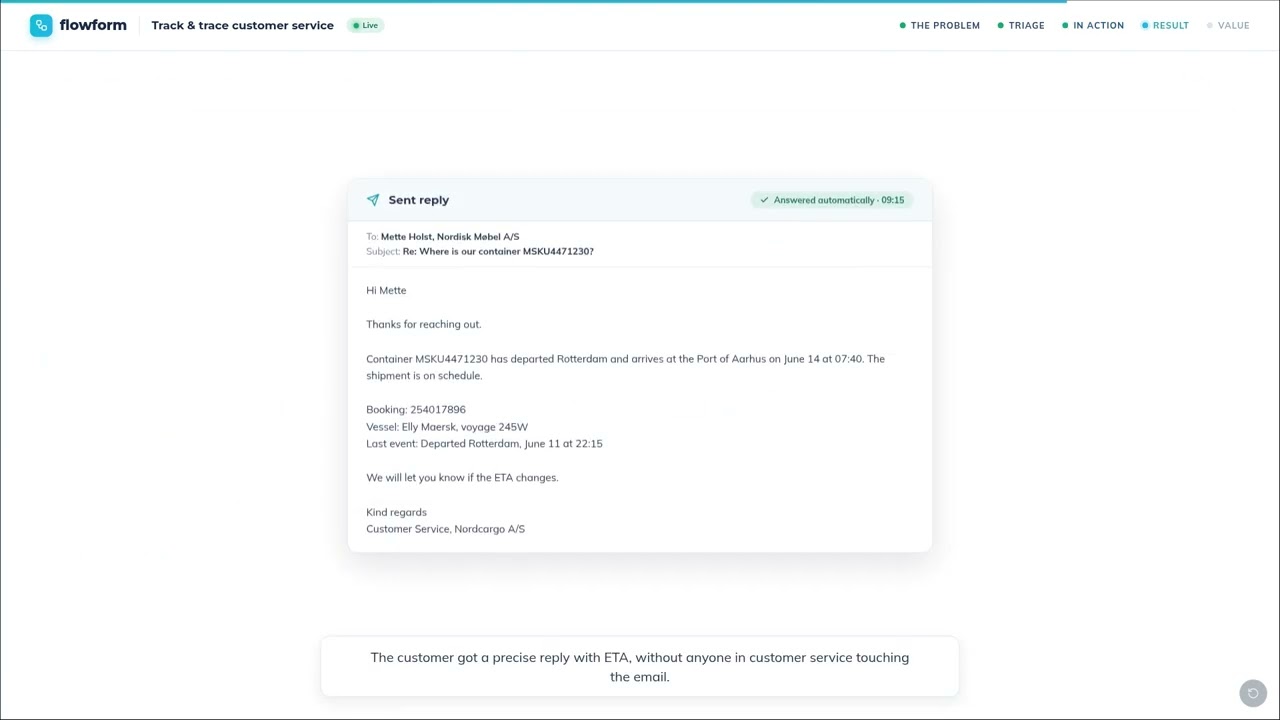 Track & trace customer service