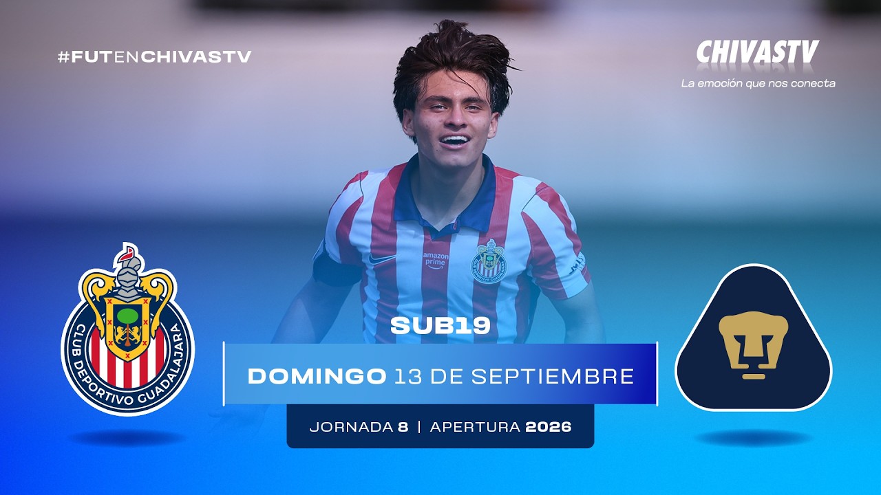 🔴 EN VIVO: Chivas vs Pumas Sub19 | Jornada 8 Apertura 2026.