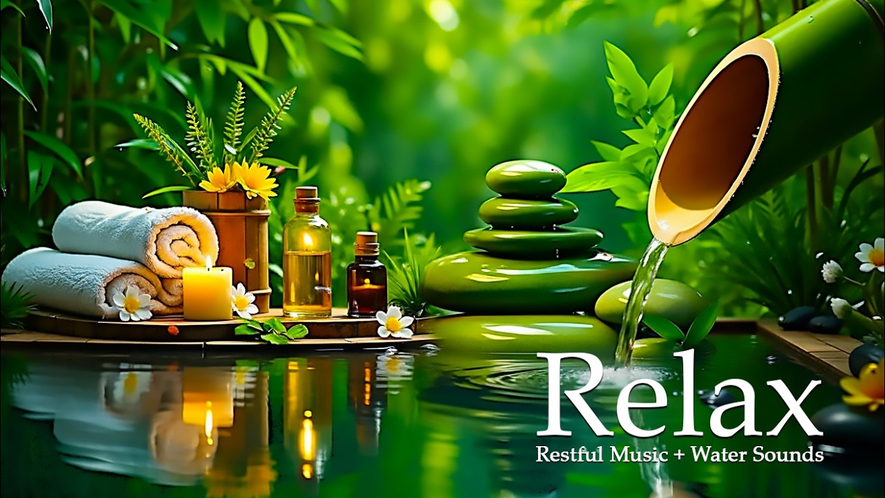Calming Piano Music with Water Sounds 🌿 Stress Relief and Deep Sleep