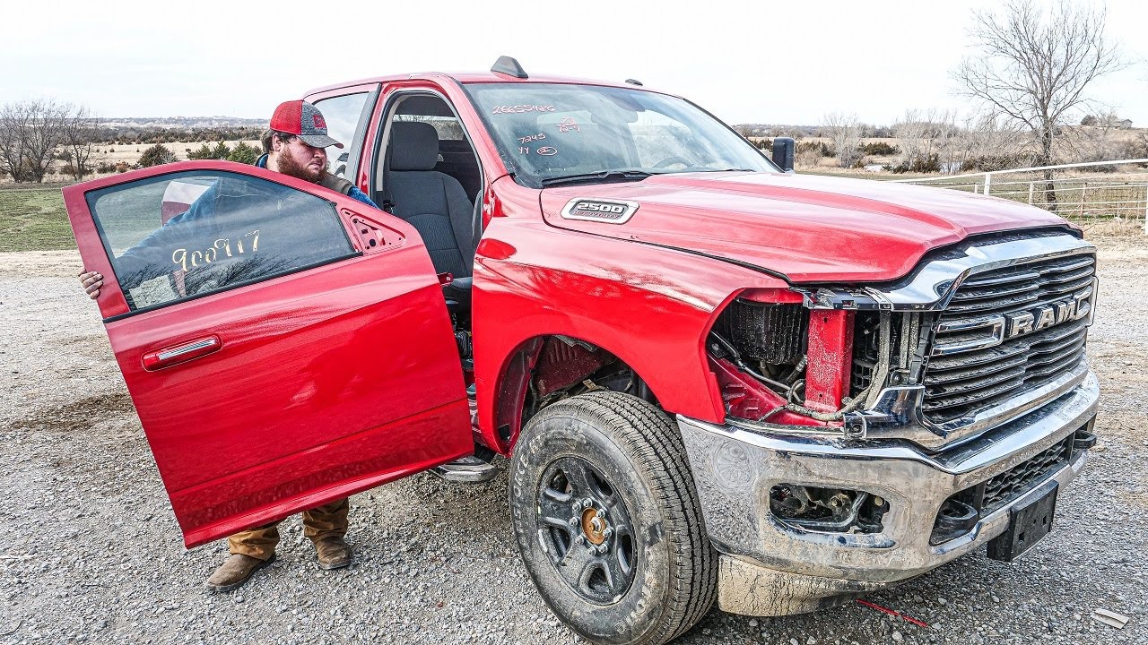 Painting My Wrecked 2019 Ram 2500 Cummins in Garage!