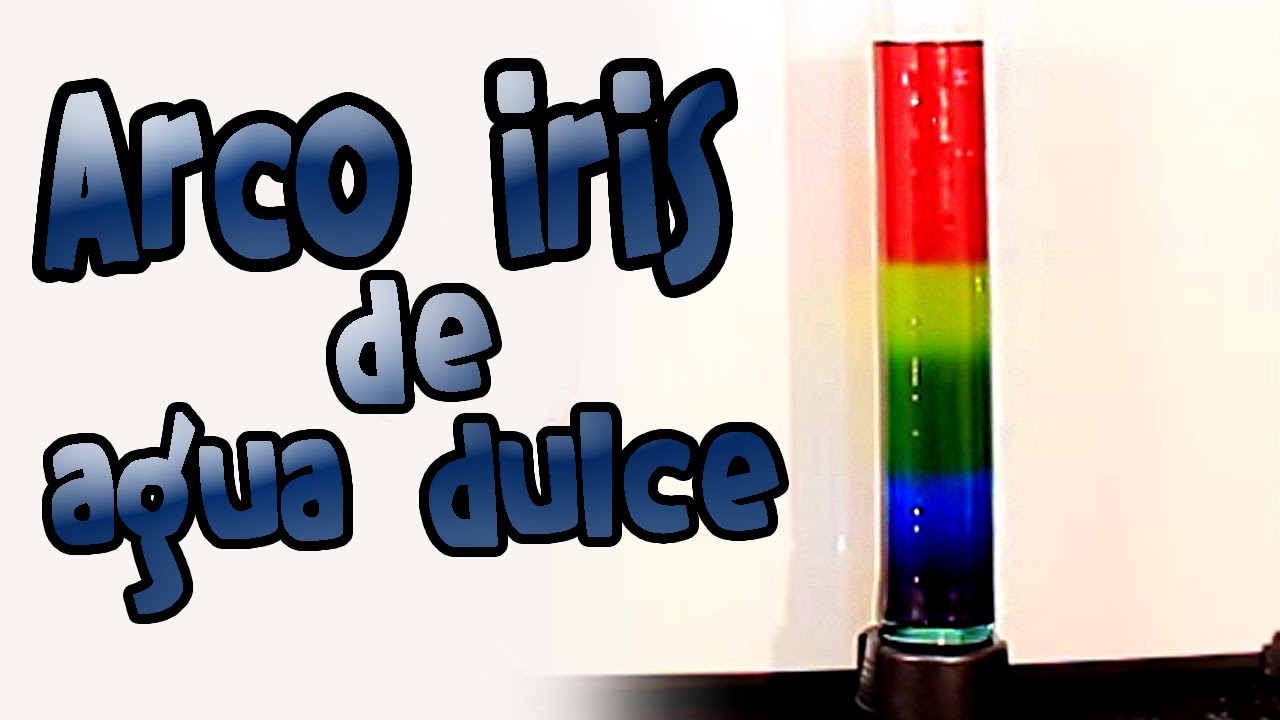 Arco iris de agua dulce │ Freshwater rainbow  │ Experimento Fácil