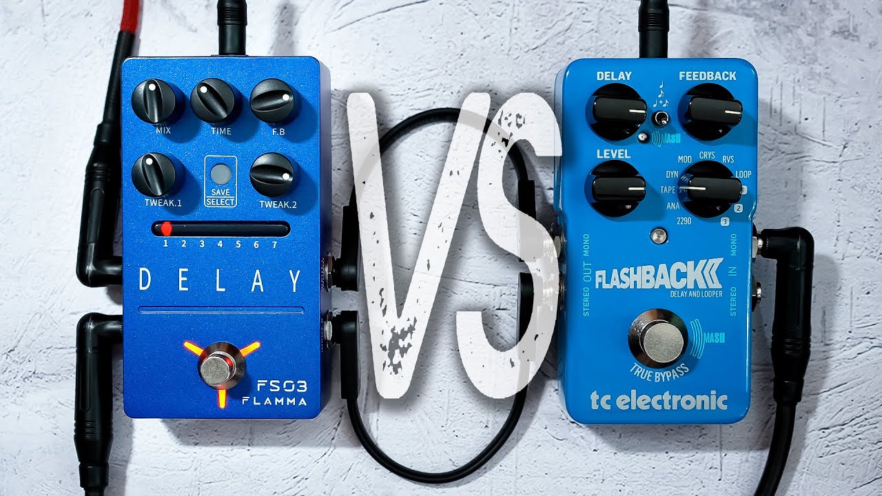 Tc Electronic FLASHBACK 2 VS Flamma DELAY FS03 // Comparison [NO TALK / ONLY TONES]