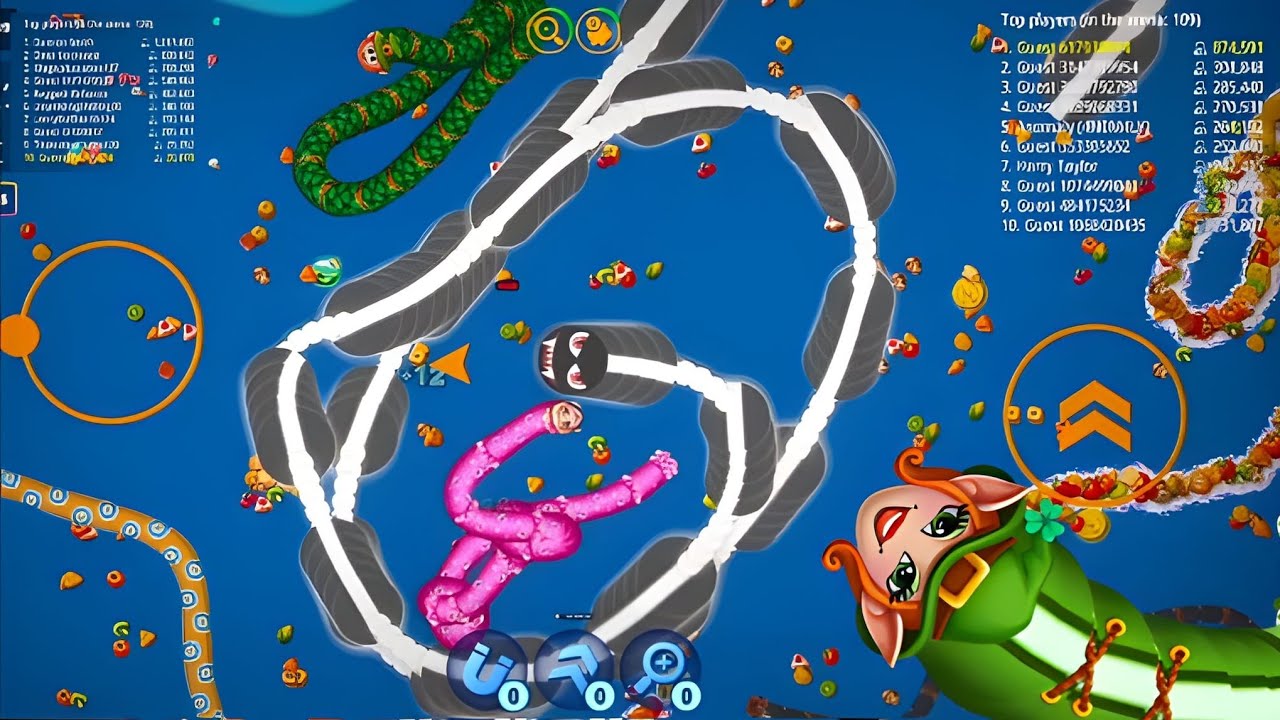 🏆 Worms Zone.io Epic Battle | Giant Snake vs All | Best Worm Wins the Game 🐍🔥