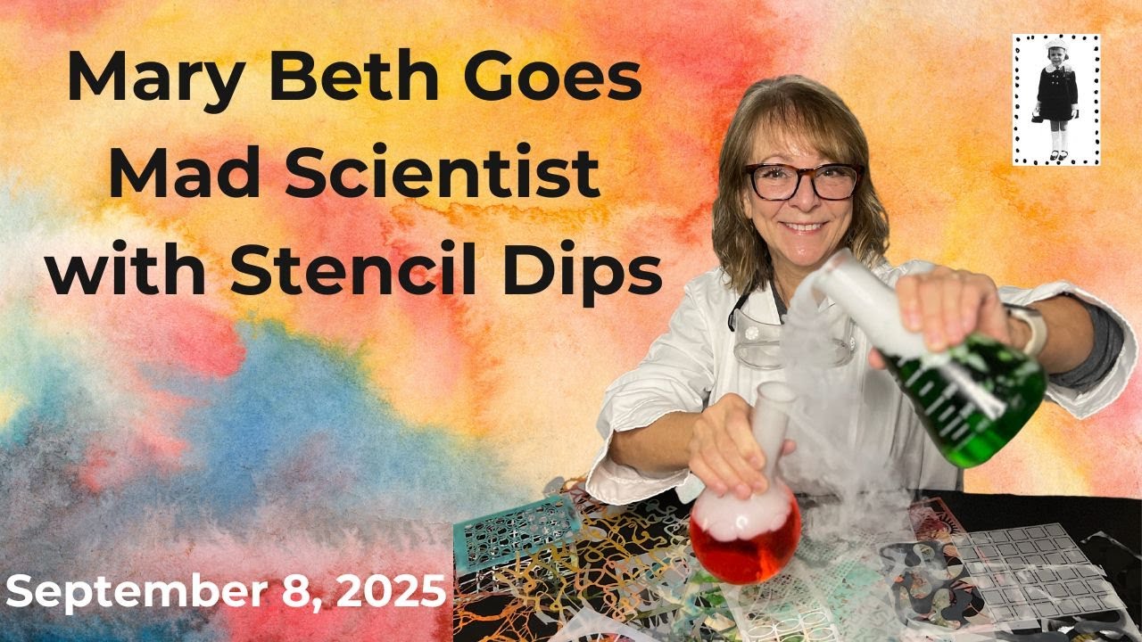 Mary Beth Goes Mad Scientist with Stencil Dips