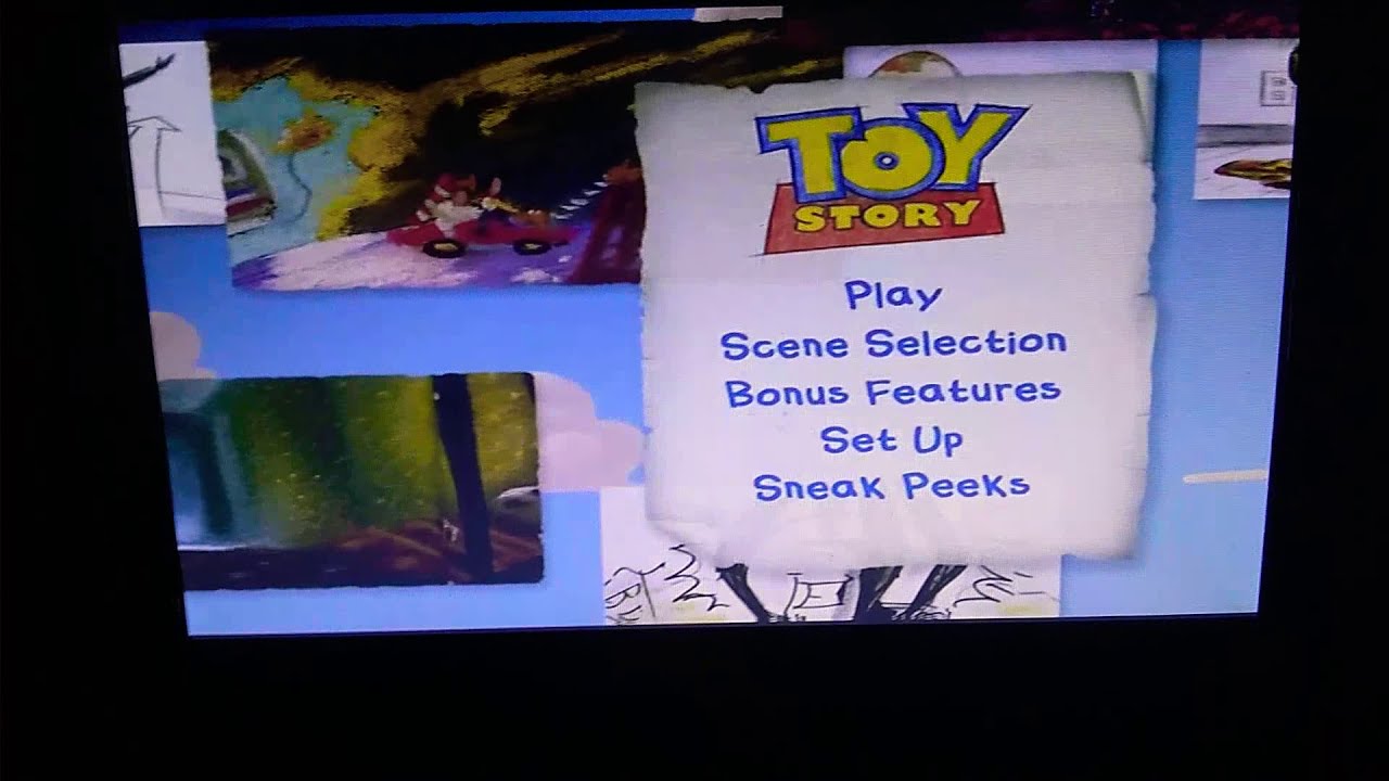 Toy story 1,2,3,4 DVD menu's