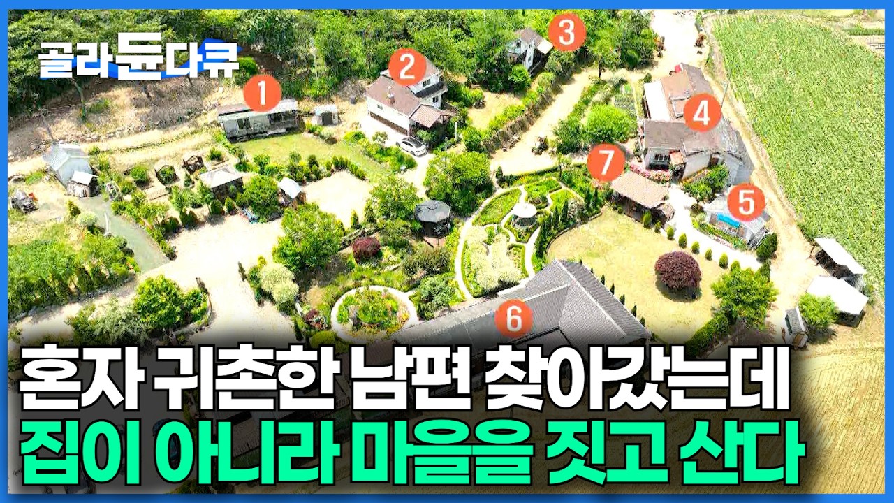 집 짓는게 재밌어서 시골에 혼자 들어간 남편｜몇 년 만에 찾아가보니 집이 아니라 마을을 통째로 만들어 살고 있었다｜건축탐구 집｜#골라듄다큐