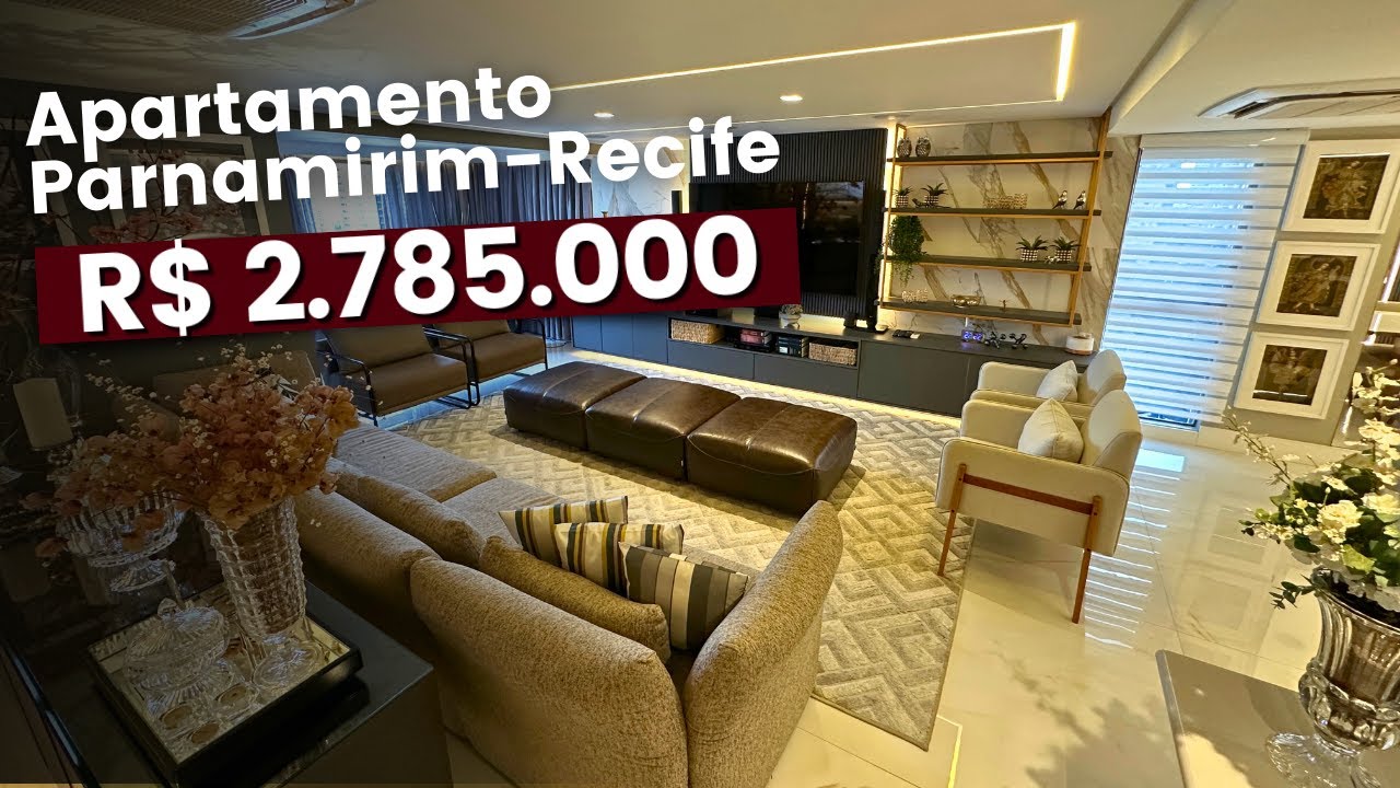 Apartamento à Venda no Parnamirim | 309m², 4 Suítes, 3 Vagas, Finamente Decorado – Recife, PE