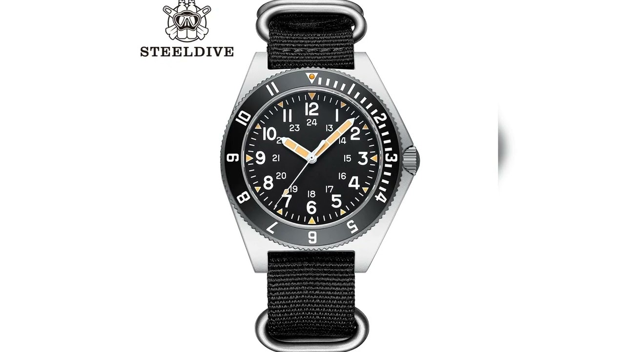 #STEELDIVE SD1944 New In 45MM Stainless Steel Case 200M Waterproof NH35 Super Luminous Sapphire Gla