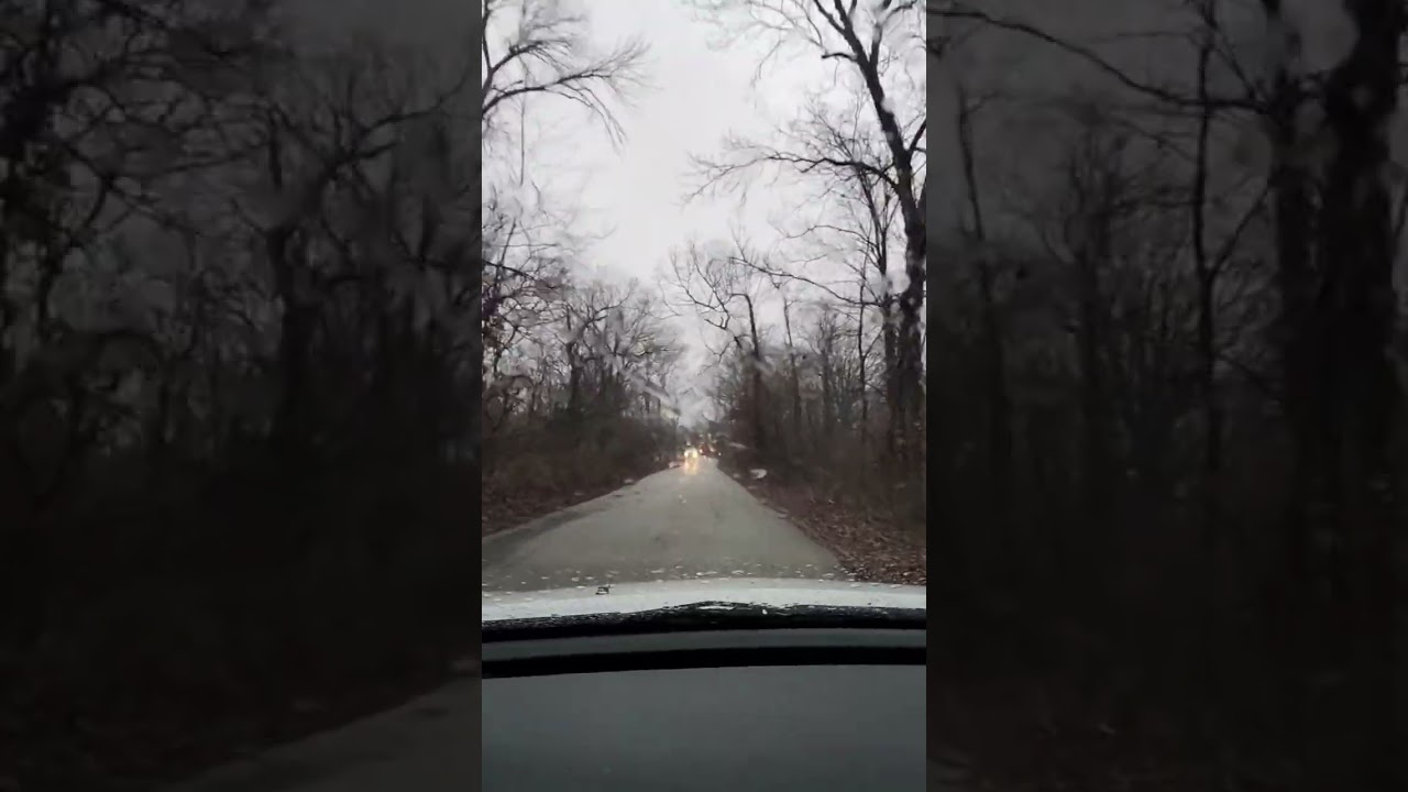 Rainy day drive. 