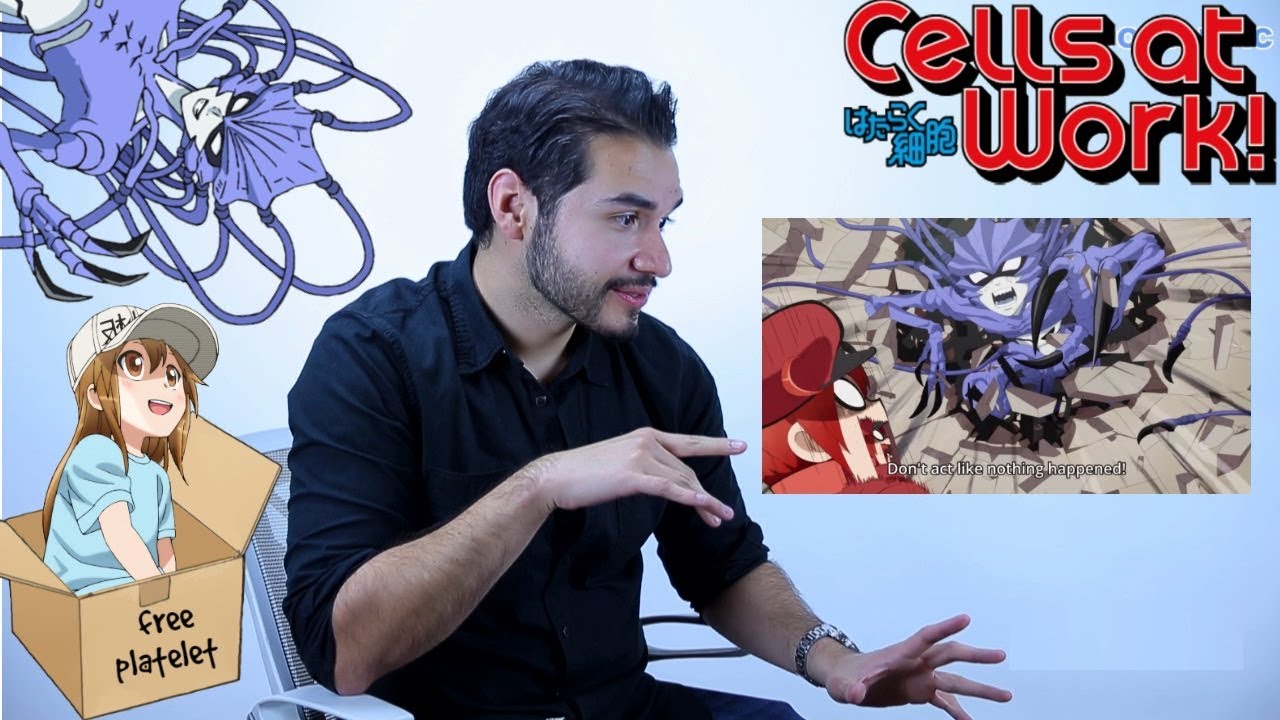 врач реагирует на CELLS AT WORK ANIME