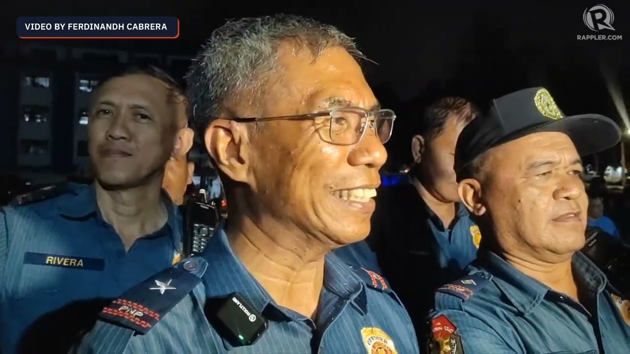 WATCH: Davao Police Regional Director Nicolas Torre and troops pull out of KOJC compound