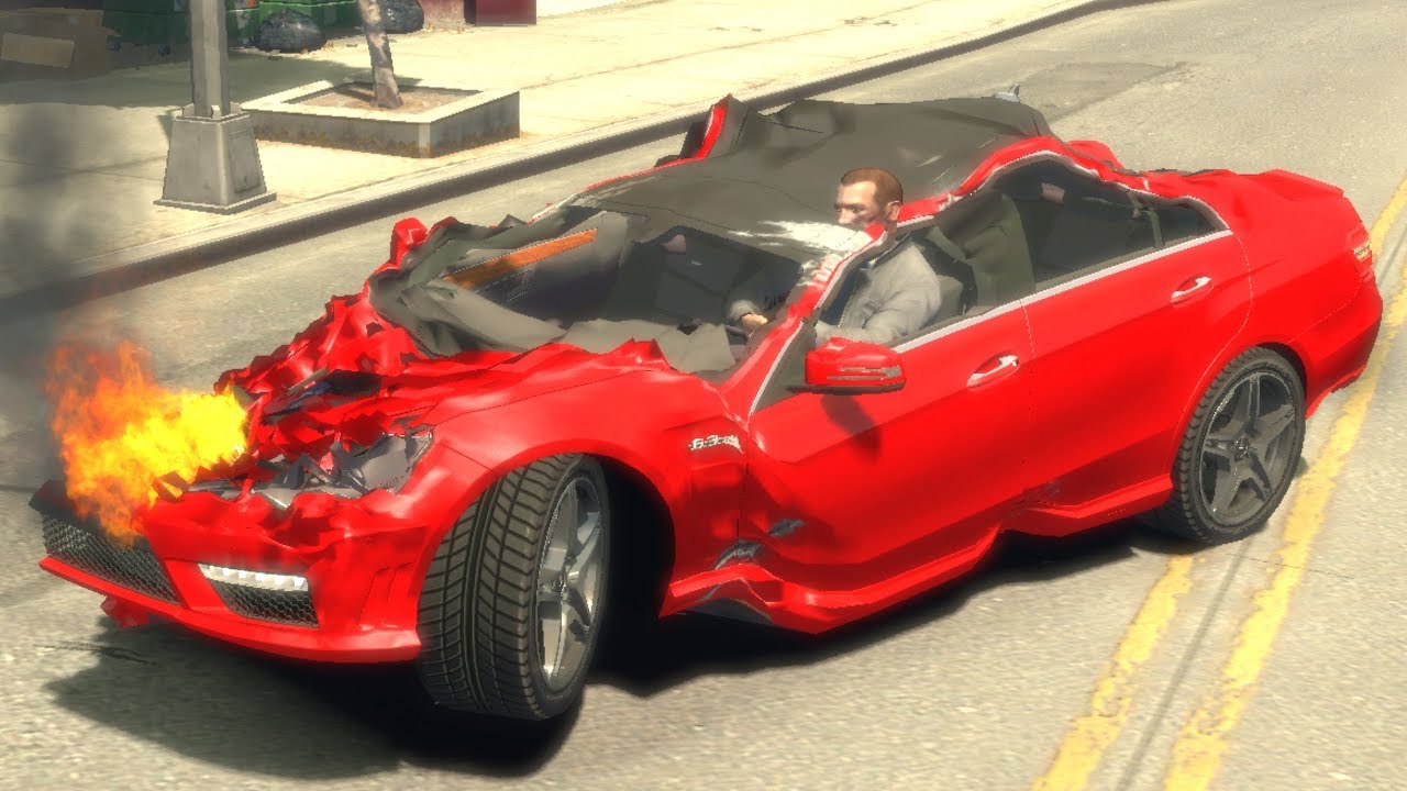 GTA 4 Crash Testing Real Car Mods #3