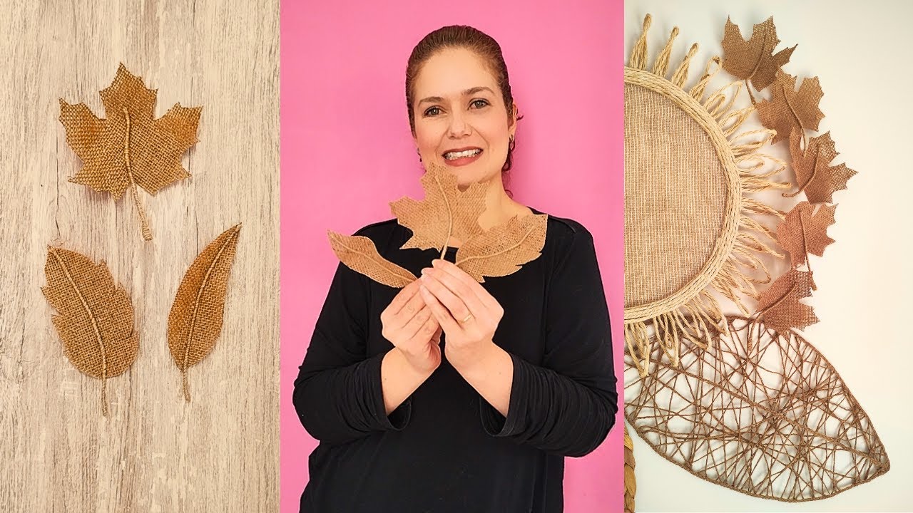 🍂🍁DIY | Transforme JUTA em FOLHAS Decorativas: Técnica FÁCIL e Resultado CHIQUÍSSIMO!✨