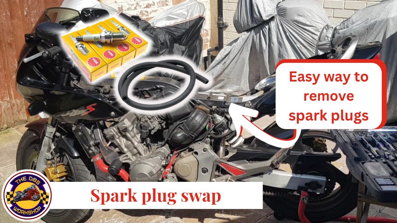 Honda CB600FS spark plug replacement