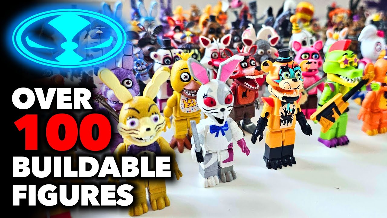 100+ FIVE NIGHTS AT FREDDYS LEGO MCFARLANE FIGURE COLLECTION! - 2024 Complete FNaf Collection