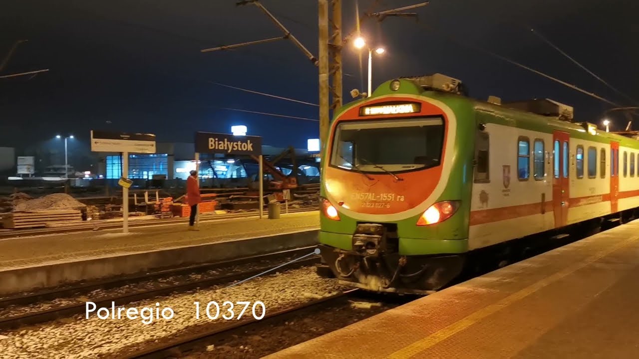 Ostatni postój pociągu na stacji Białystok Wiadukt - 28.01.2023