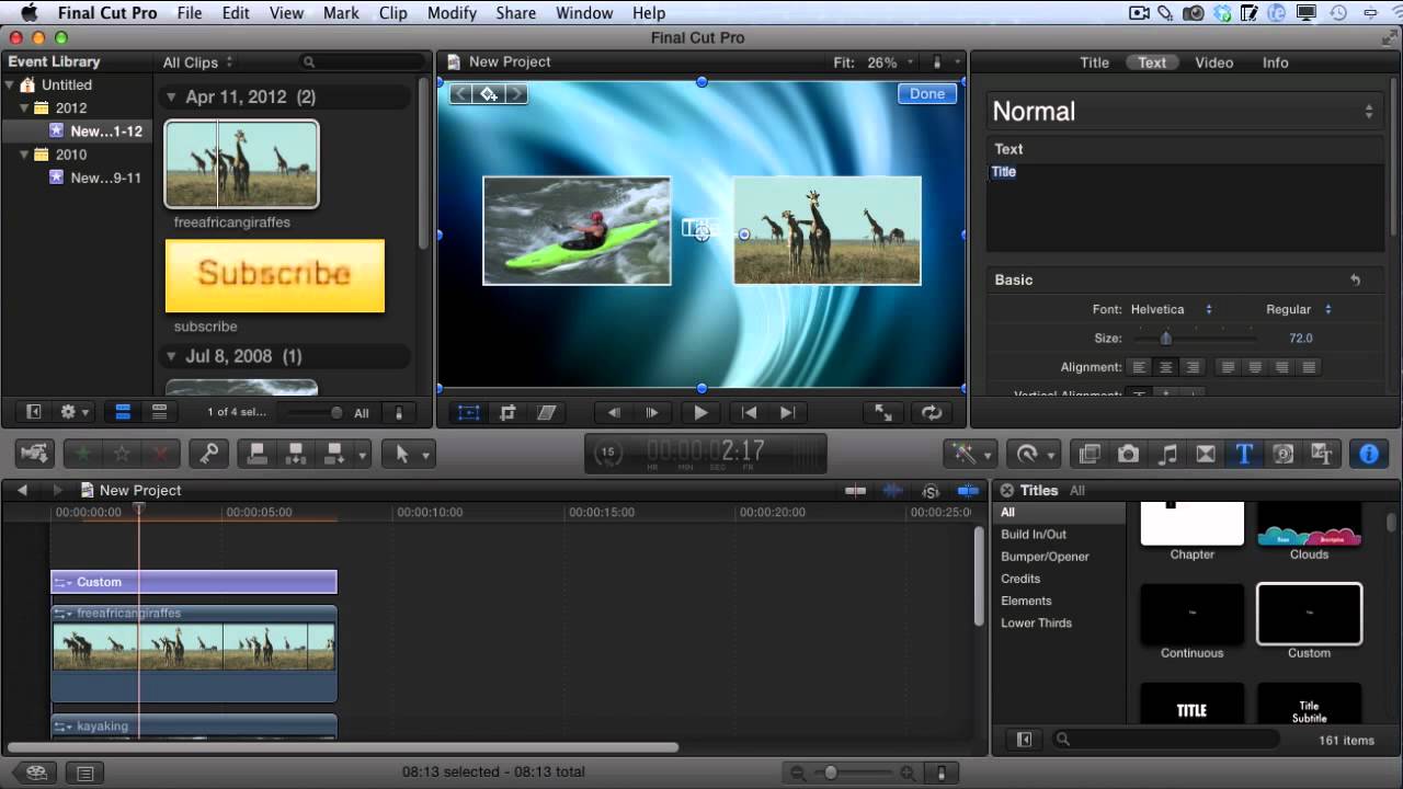How To Create Youtube Video Outro's With Final Cut Pro X