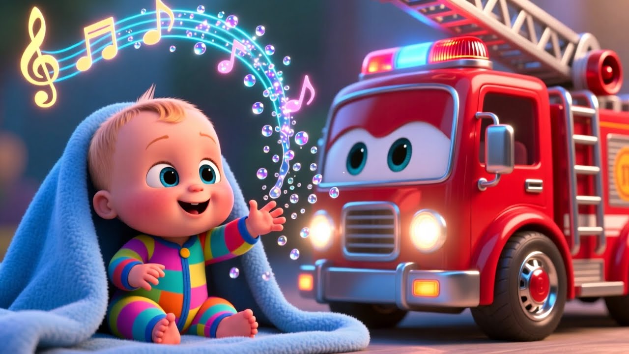 Honk Honk Fire Truck 🚒 Baby Fire Truck Song with Colors | Nursery Rhymes for Kids