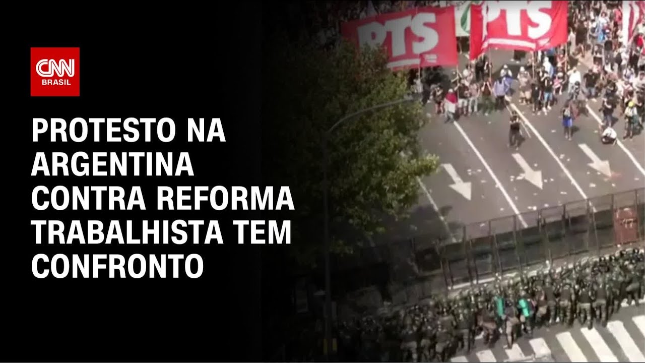 Argentina tem dia de greve contra reforma trabalhista | CNN 360°