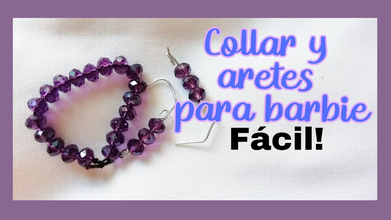 DIY Como hacer collar y artes para BARBIE FÁCILES