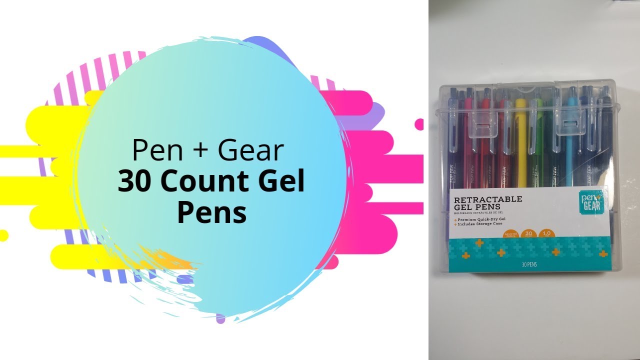 Walmart Pen + Gear 30 Count Gel Pens Review & Swatch