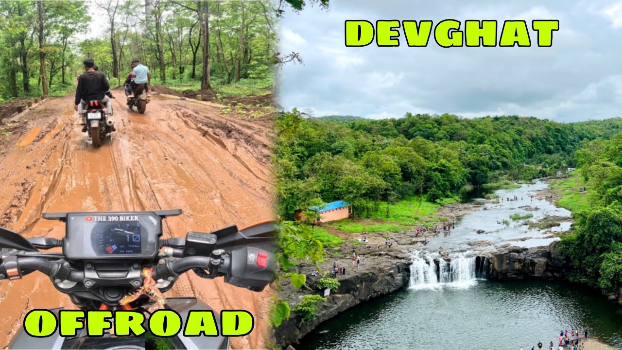 Devghat waterfall 2024 || umarpada || @The390biker #devghat